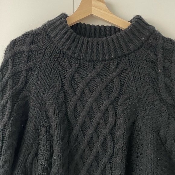 H&M Black Cable Knit Sweater - Picture 6 of 6